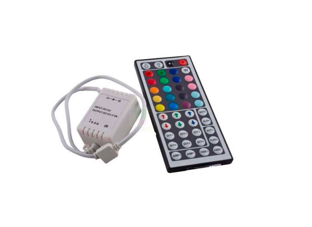 Controlador IR tira led RGB 44 botones