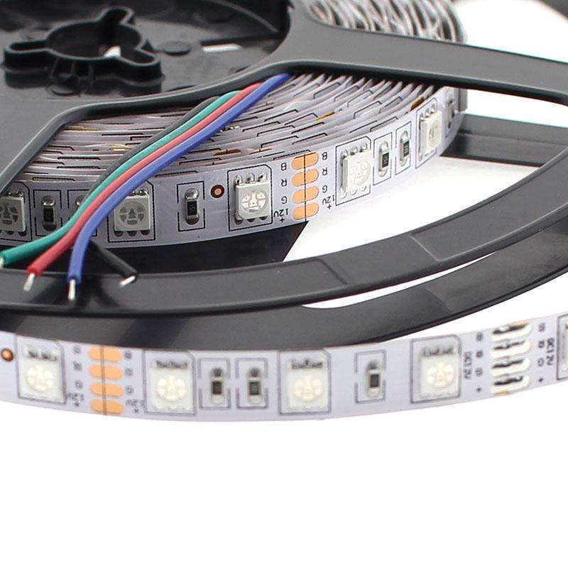 Tira LED SMD5050, DC12V, 5m (60 Led/m) - IP33 - RGB