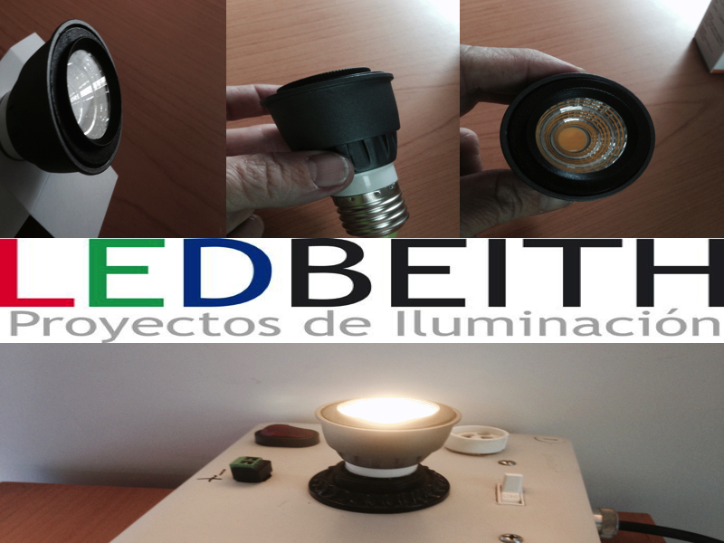 FOCO LED COB, 5W, Spot light, Blanco Cálido E27