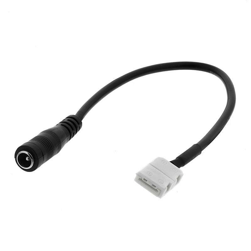 Cable conexión Jack Hembra con conector 2 Pin para tira led 10mm