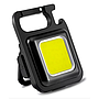 Mini Linterna Tipo Llavero Con Imán, 3 Modos De Luz, Negro